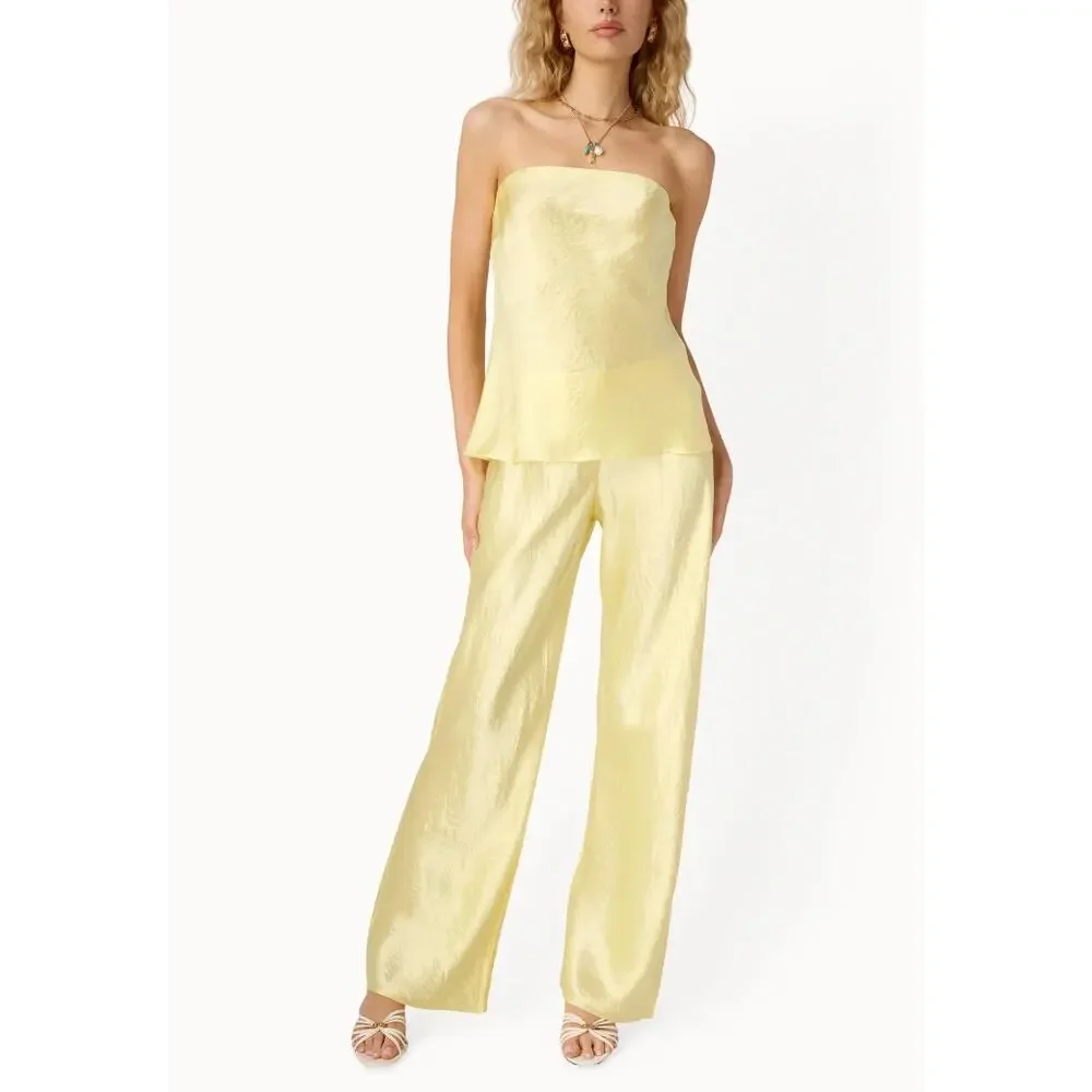 NWOT CAMI NYC Bristol Mid Rise Pant in in Yuzu, Small - Picture 1 of 8